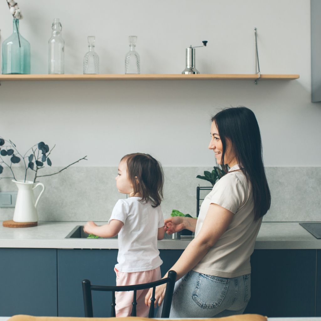 Mom at Sink