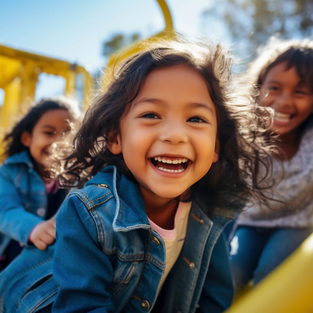 Tips to Reduce Screen Time: Girl Playing on Playground